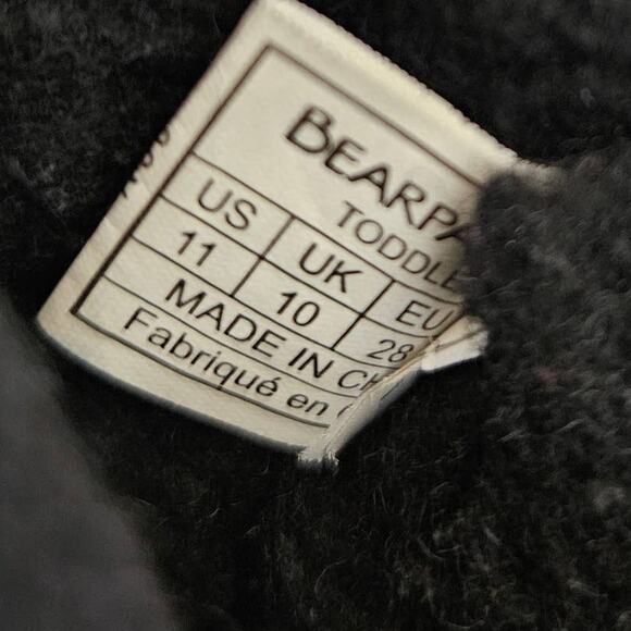 Bearpaw Val Suede Leather Wool Boot Toddler 6 Black Winter Sherpa Snow Outdoor - Picture 14 of 15